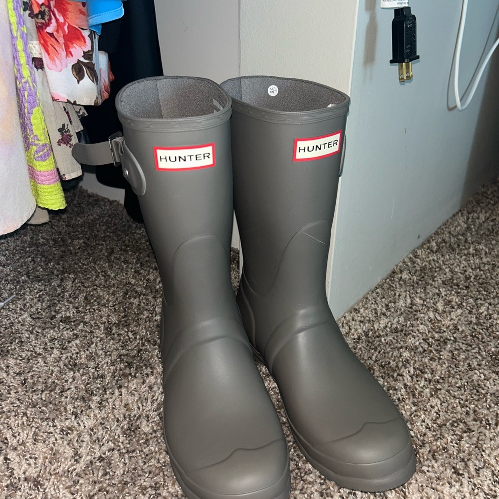 Hunter Gray Rain Boots